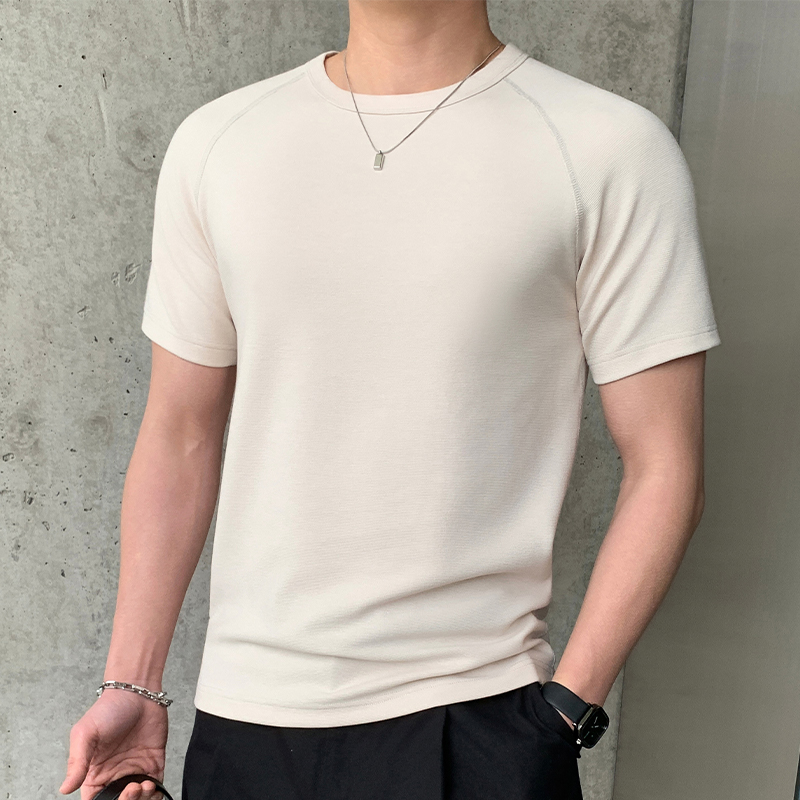 13315976.7-CY夏季新款男式韩版修身亲肤打底质感短袖T恤【7-CY男装XJ】