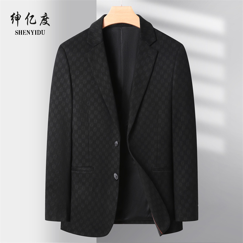 13322461.小西装男士四面弹力西服春秋季韩版休闲单西外套时尚帅气潮流男装A