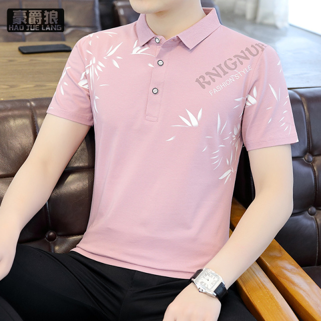 13326704.polo衫男士短袖棉质新款潮流休闲男装衣服翻领高端t恤男夏季潮牌