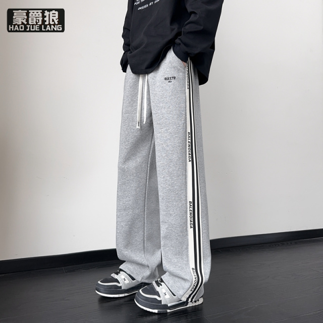 13326777.春秋季休闲长裤子男孩初中高中学生帅气运动裤青少大童秋装卫裤