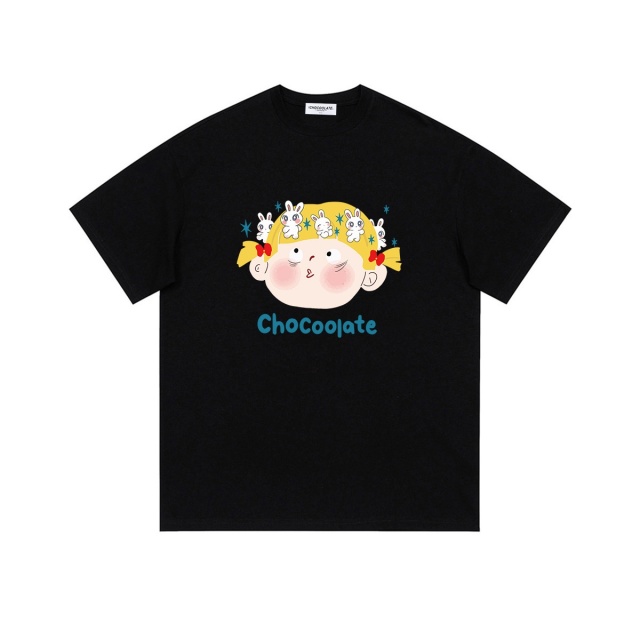 13714778.CHOCOOLATE可爱卡通印花短袖t恤夏季休闲宽松半袖上衣