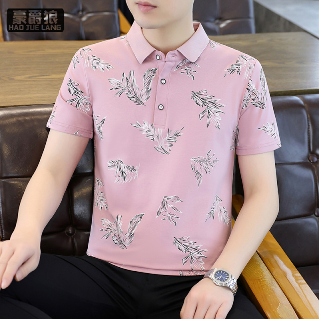 13340755.polo衫男纯棉舒适新款夏装男士短袖t恤修身痞帅休闲上衣半袖薄款