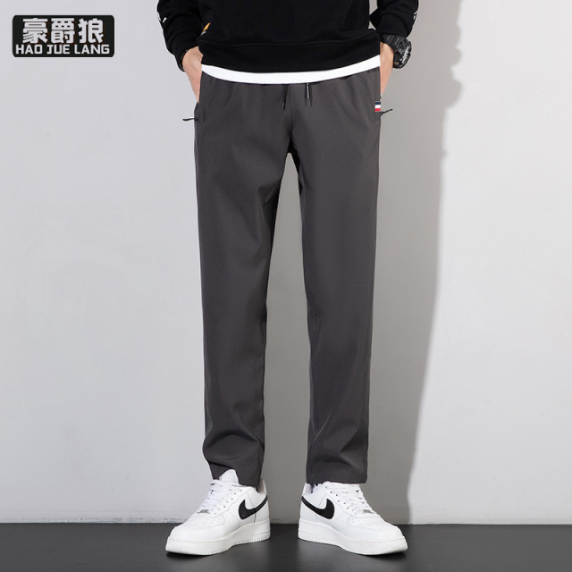 13340717.春秋季新款男士休闲裤男直筒宽松休闲裤运动卫裤速干长裤新款裤子