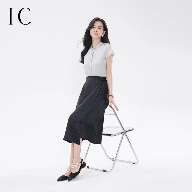 13357133.新中式中国结国风时尚半身裙女新款夏季小个子显瘦舒适休闲半裙