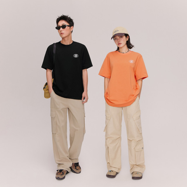 13364001.休闲宽松T恤男女款夏季简约百搭个性短袖上衣