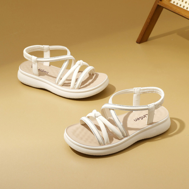 13362541.26新品女鞋夏季厚底女凉鞋气质细带罗马凉鞋女轻便休闲百搭女凉鞋