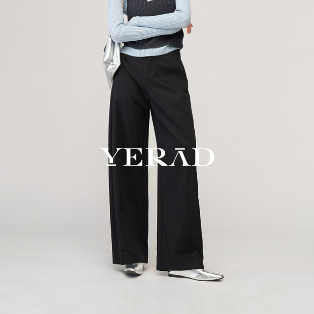 13367543.【娅丽达】阔腿工装裤女休闲女裤子莱赛尔棉宽松显瘦直筒裤
