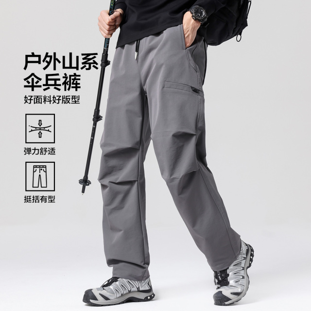 13365789.布衣传说【户外工装】日系户外工装山系伞兵裤登山直筒男式休闲裤