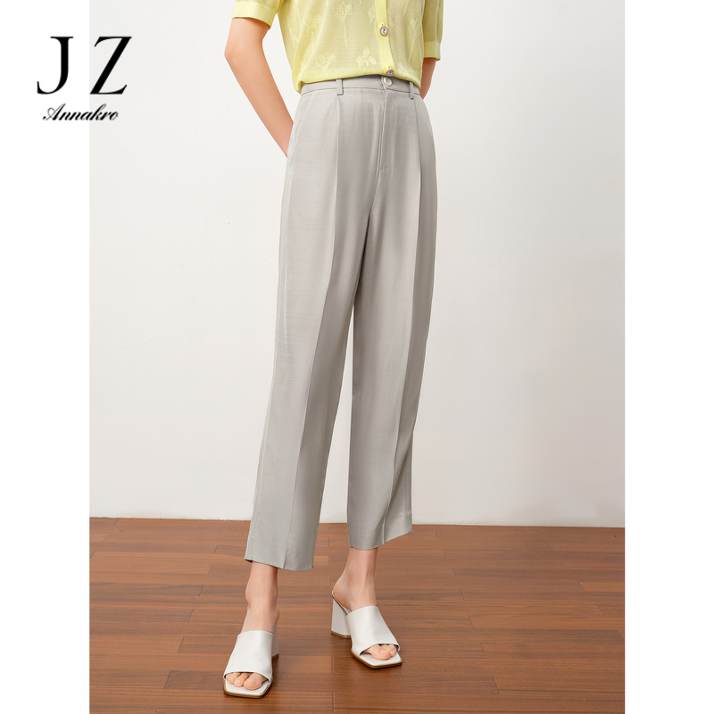 13369910.JZ玖姿商场同款通勤OL风纯色休闲九分裤女夏季新款JWDX11119