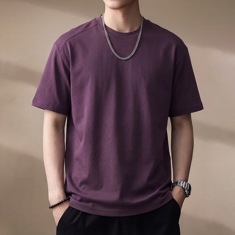 13389808.2026年夏季新款舒适男士休闲百搭短袖T恤
