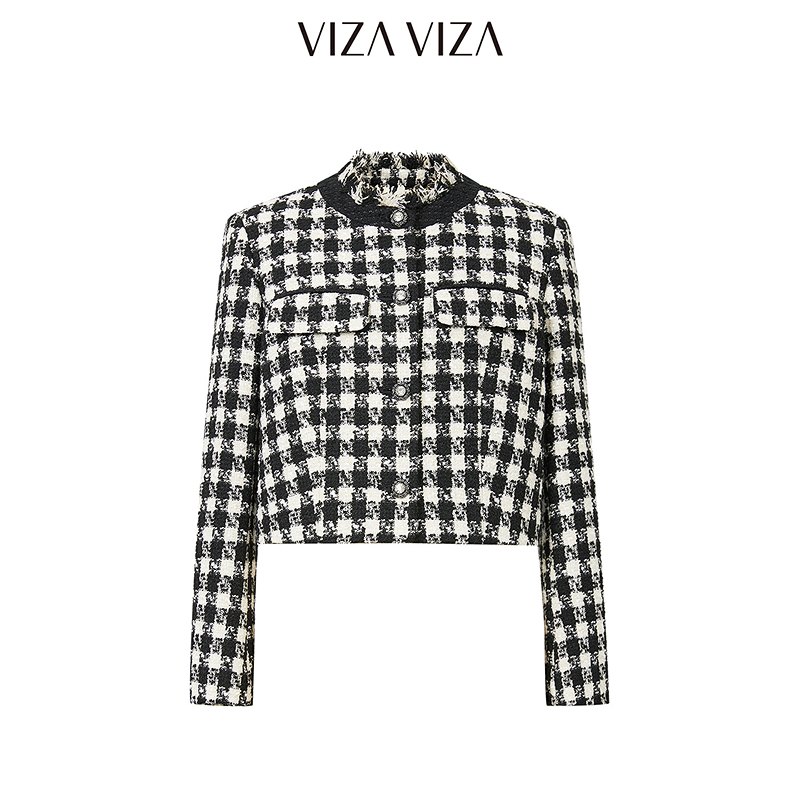 13389321.VIZA VIZA 法式小香风短款西装外套