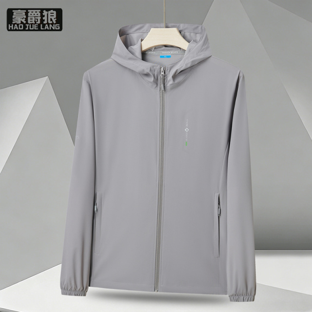 13405601.男士轻薄透气连帽防晒服夏季薄款运动外套速干吸汗防晒衣