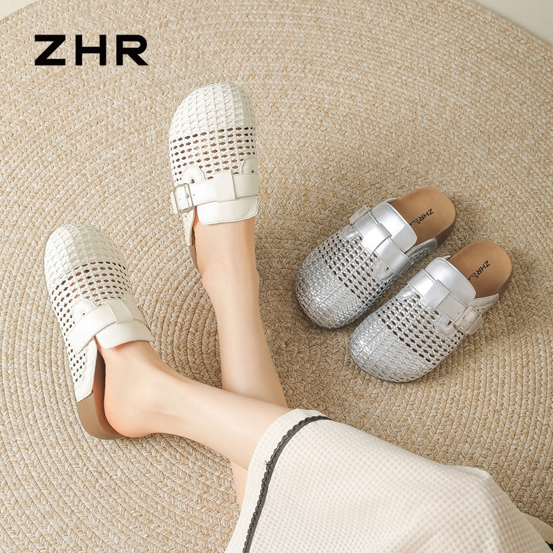 13411374.【ZHR则则】勃肯拖鞋圆头套脚厚底女鞋[PU]