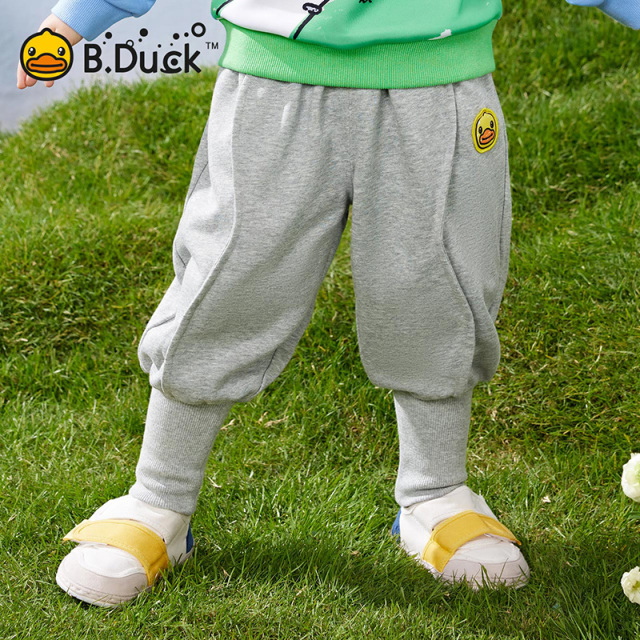 13416413.B.Duck小黄鸭童装男童春季百搭休闲针织长裤