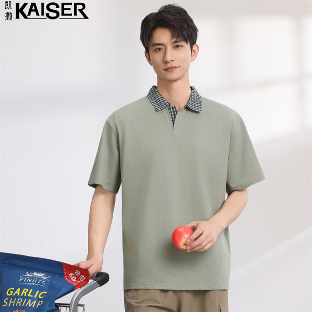 13417492.凯撒短袖POLO衫男夏季舒适透气青年时尚百搭POLO衫T恤