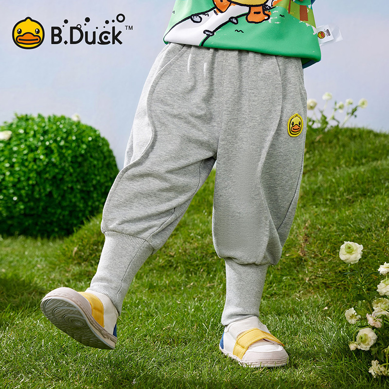 13416413.B.Duck小黄鸭童装男童春季百搭休闲针织长裤