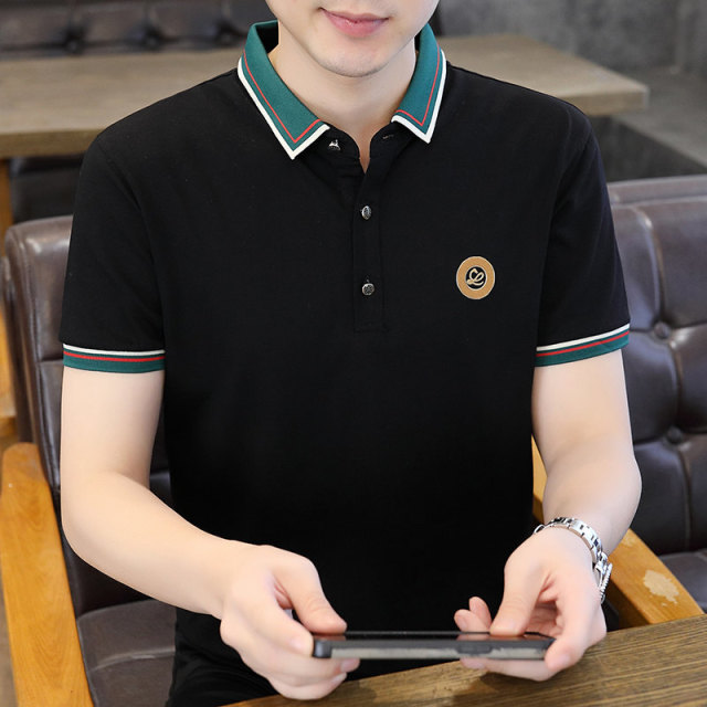 13419578.2026夏季品质POLO衫青少年休闲压胶款短袖