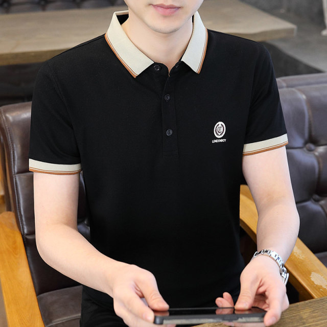 13419524.2026夏季舒适雅致刺绣POLO衫青少年短袖男