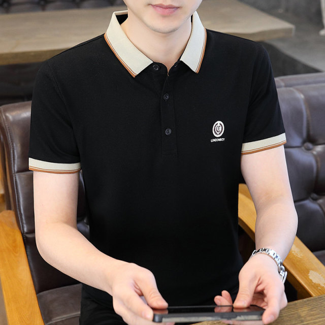 13419586.2026夏季舒适雅致刺绣POLO衫青少年短袖男
