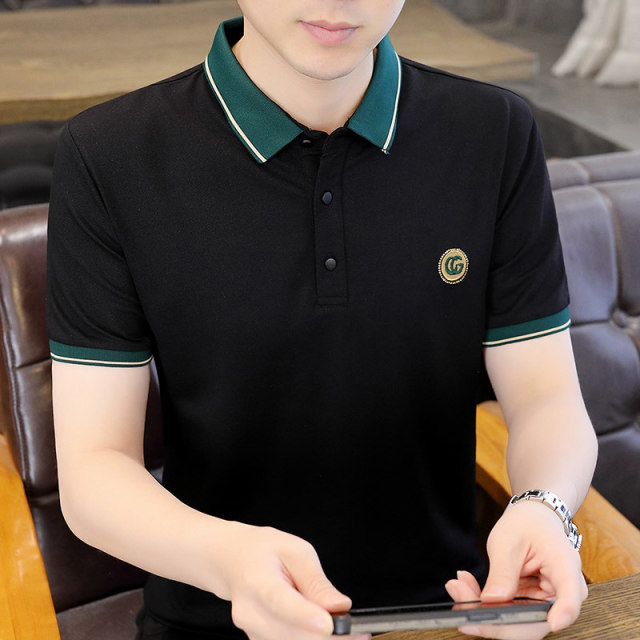 13419523.2026夏青少年时尚简约拼色短袖高品质Polo
