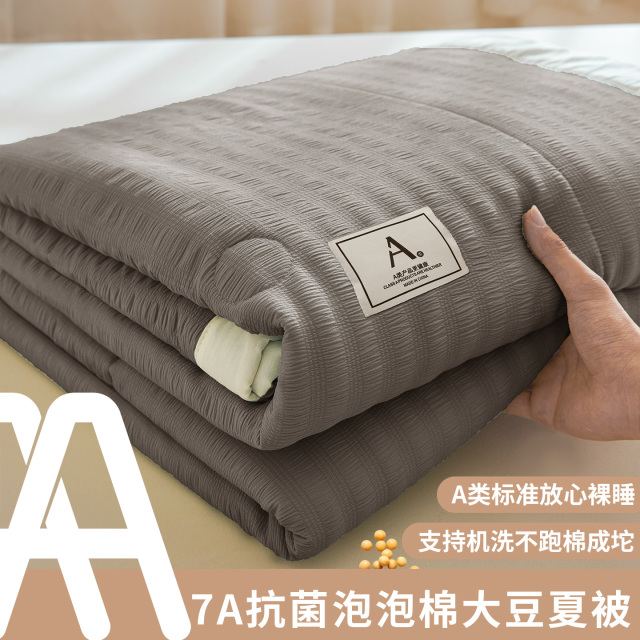 13422772.2026新款A类提花泡泡棉超声波大豆夏被空调被夏凉被