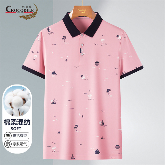 13432632.专柜断码【休闲度假风】夏季棉混纺贴肤男式短袖polo衫男