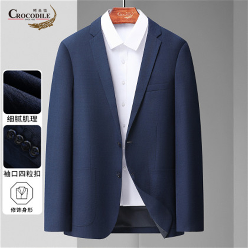 13440431.鳄鱼恤舒适通勤春夏休闲百搭男式西服男