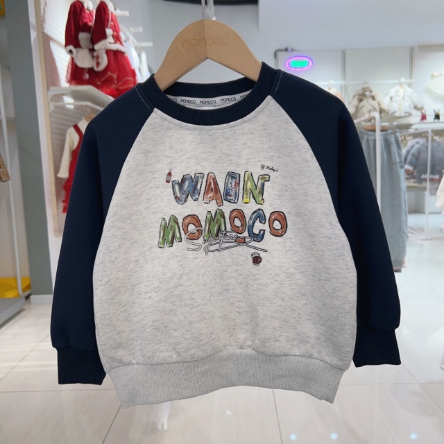 13441214.玛米玛卡2026春季新品男童潮流插肩袖卫衣78130232020