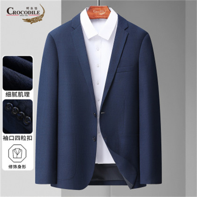 13440431.鳄鱼恤舒适通勤春夏休闲百搭男式西服男