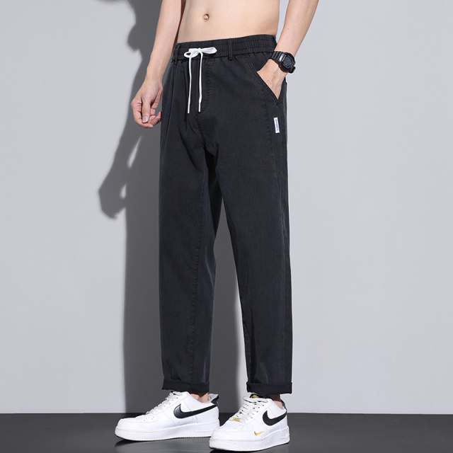13437448.男士牛仔裤宽松直筒春夏季2026新款潮流春夏百搭弹力休闲男长裤子