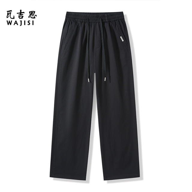 13446543.亲肤透气直筒裤男士夏季轻薄宽松休闲长裤美式百搭运动裤