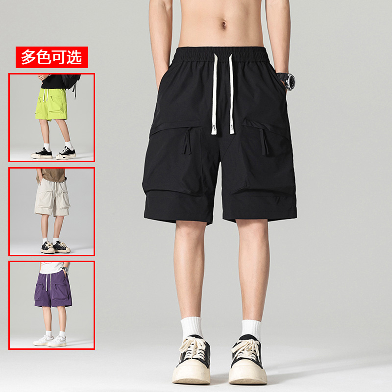 13448072.衣仕梵夏季新款男式透气工装户外潮流休闲五分裤【衣仕梵男装XJ】