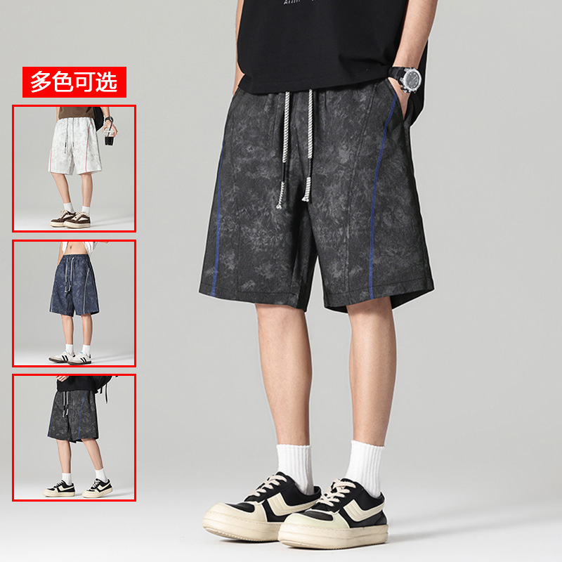 13447975.衣仕梵夏季新款男式仿牛仔潮流休闲五分裤【衣仕梵男装XJ】