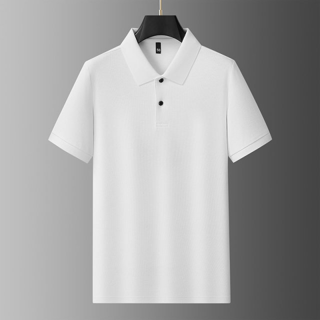 13456003.短袖T恤夏季男士纯色净版polo衫潮流休闲翻领半袖