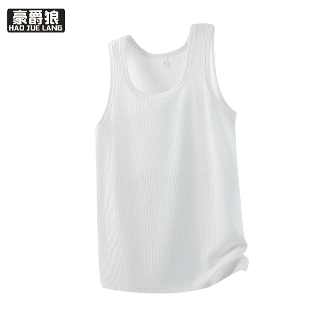 13461846.条纹冰丝背心男夏季薄款凉感透气户外休闲坎肩汗衫青少年无袖T恤