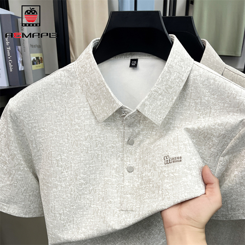13478102.AEMAPE短袖POLO衫男夏季亲肤透气青年商务百搭短袖POLO衫