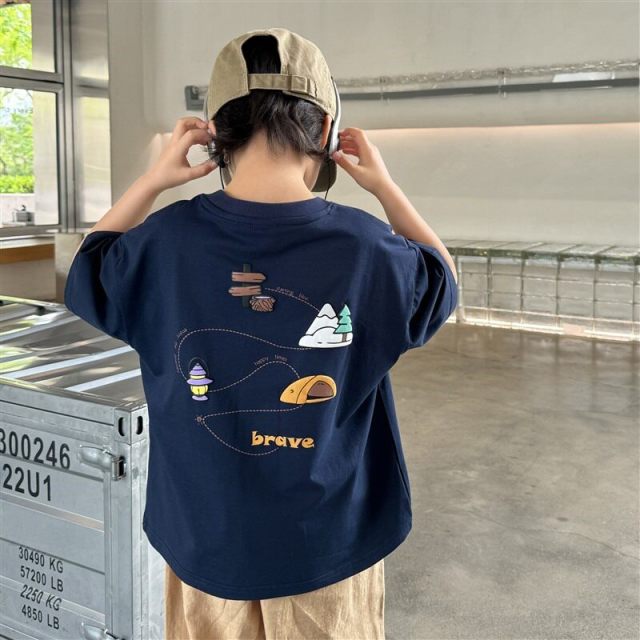 13692902.海妈家男童短袖T恤大童装男孩半袖上衣2026夏装新款夏季儿童衣服