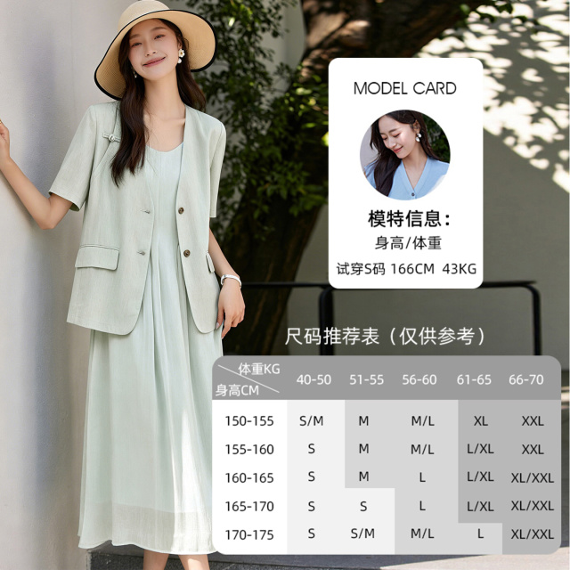 13484413.欧昵雪【时尚简约感V领小西服】复古车盘扣装饰棉麻西装女