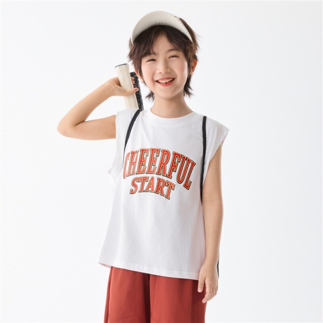 13692908.海妈家男童背心夏季薄2026新款儿童凉感透气无袖T恤印花夏装上衣