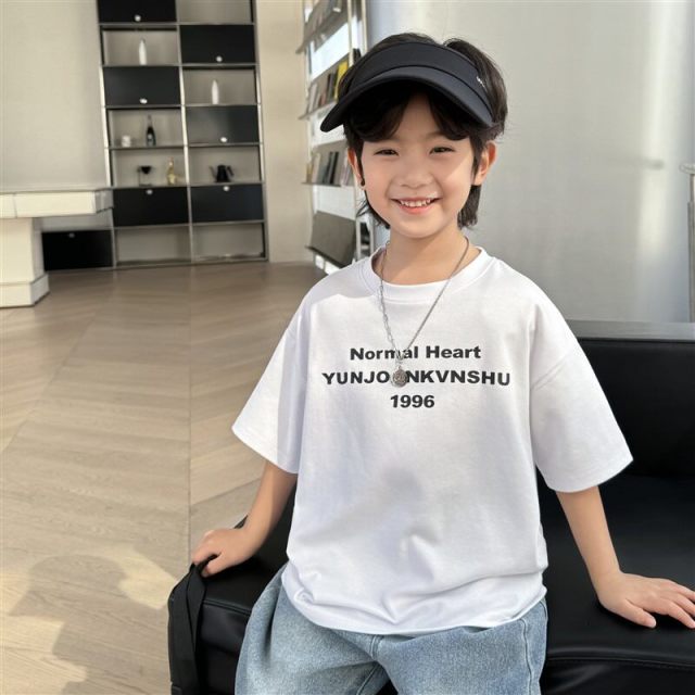 13692901.海妈家男童短袖t恤2026新款夏装儿童半袖洋气小男孩夏季上衣童装