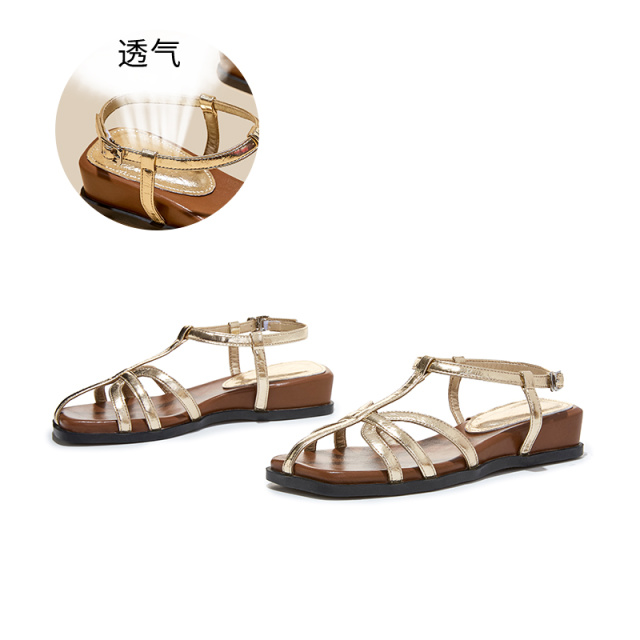13493268.墨斯本镂空透气时尚厚底凉鞋新款轻便百搭休闲女鞋12937