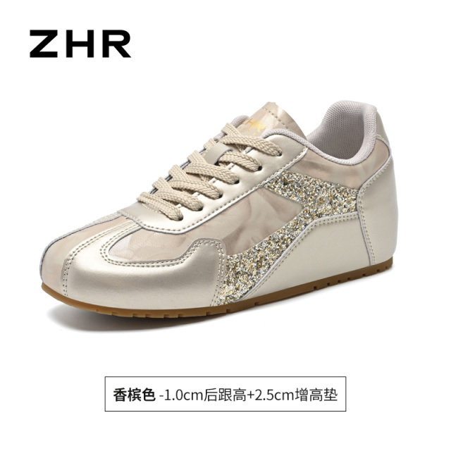 13496772.【ZHR则则】薄底德训鞋方头系带厚底女鞋[超纤+格利特]