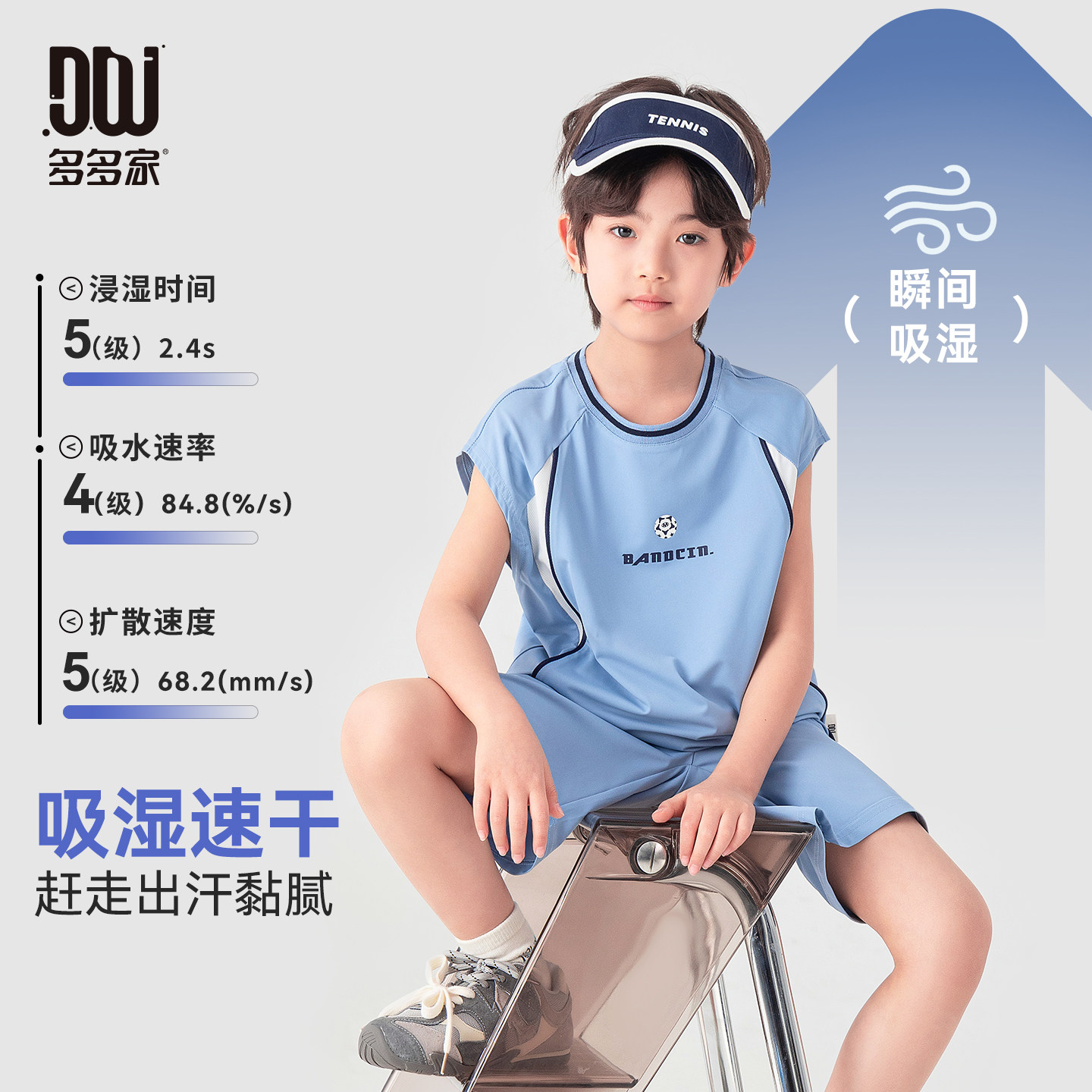 13507890.儿童篮球服夏季吸湿速干背心短裤两件装冰感透气男童防晒运动套装