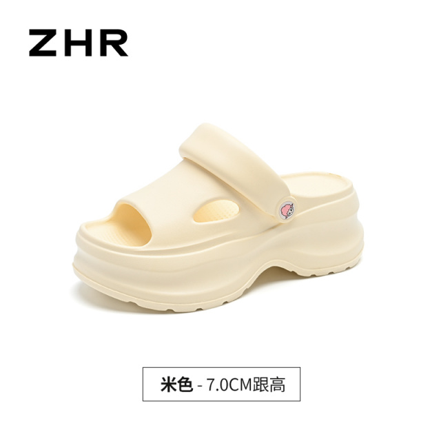 13496863.【ZHR则则】洞洞鞋露趾套脚厚底女鞋[EVA]