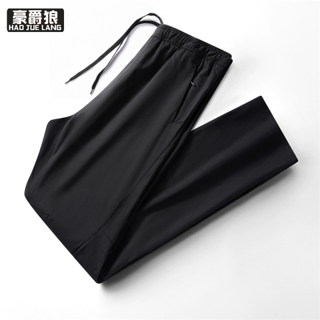 13502815.新款中青年男士休闲裤宽松百搭潮流简约日常休闲透气爸爸裤子