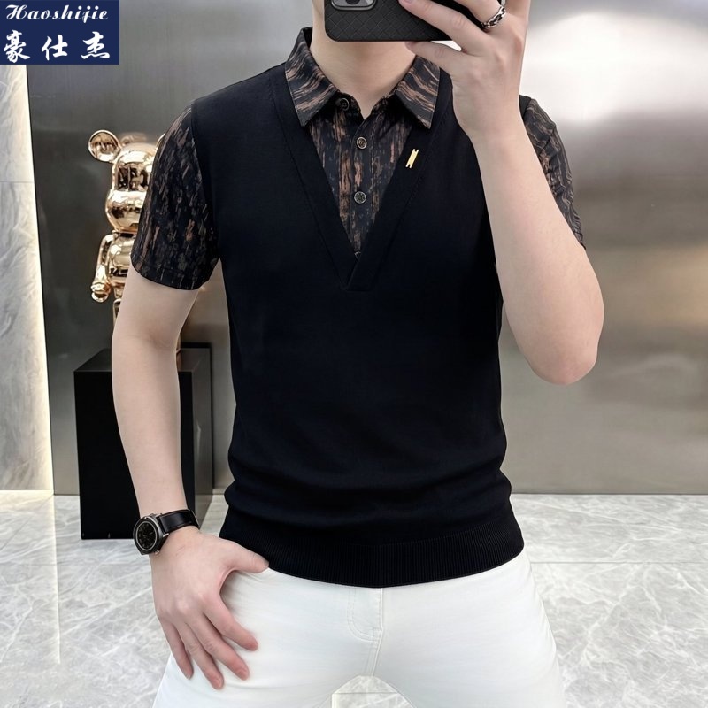 13509231.《百搭潮流》夏季新款百搭休闲T恤男时尚短袖Polo衫
