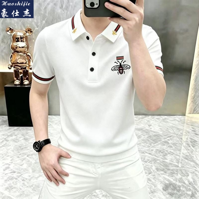 13509223.《百搭潮流》夏季新款潮流舒适透气休闲T恤男时尚短袖Polo衫