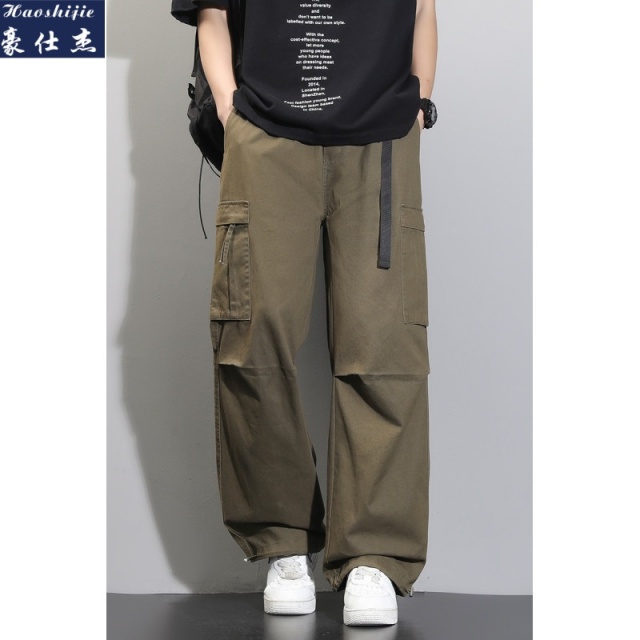 13512862.《时髦百搭》春季新款男士休闲百搭高品质工装裤男裤