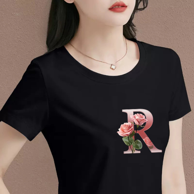13513236.衣仕梵夏季新款女式时髦休闲百搭圆领短袖T恤多色可选【衣仕梵一口价39.9】