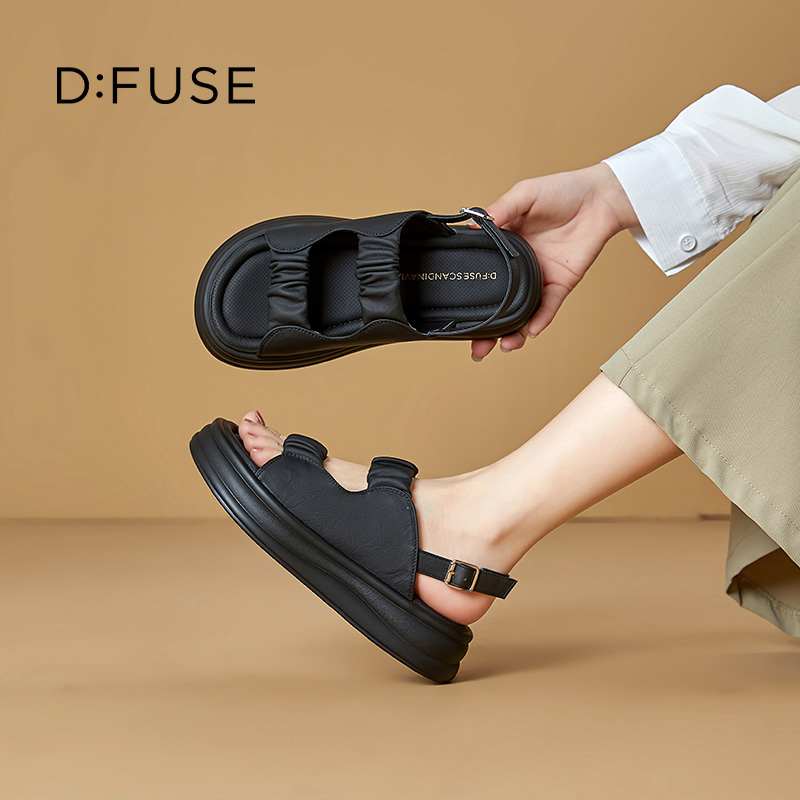13518397.墨斯本D:Fuse/迪芙斯新款潮流时尚舒适轻便透气女鞋星期六集团DFE211008I